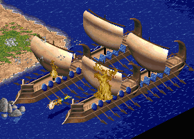 Protect your Catapult Triremes