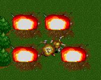one sapper destroying four farms